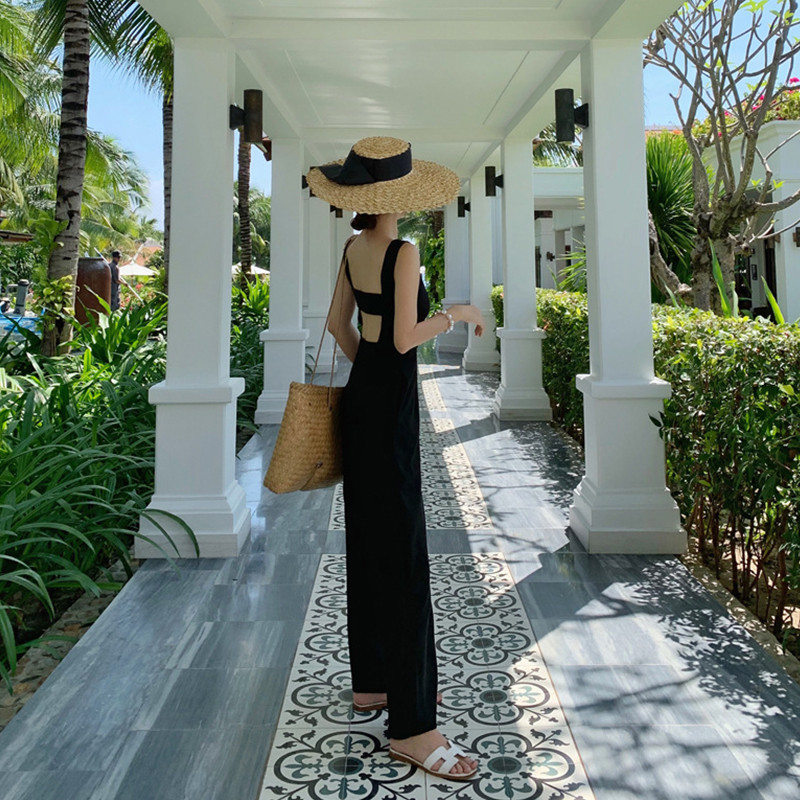 mada paprastas moteriškas temperamentas patogus lauko kombinezonas mielas laisvalaikis šviežios aukštos kokybės tendencijos seksualus kombinezonas be nugaros