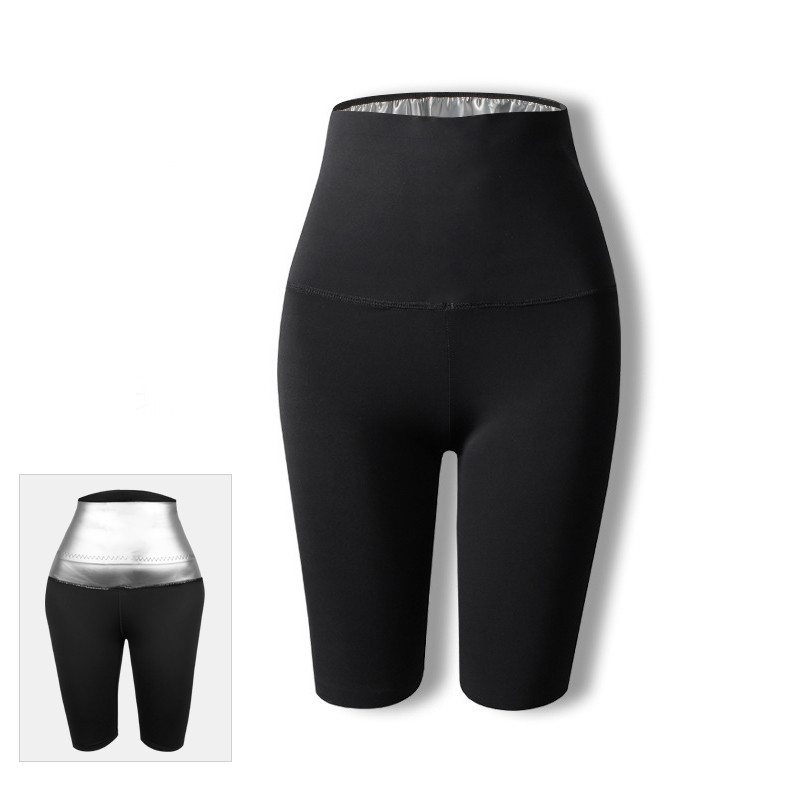 Moteriškos Sauna Prakaito kelnės Thermo Fat Control Legging Body Shapers Fitness Stretch Control Kelnaitės Liemuo Liekni šortai