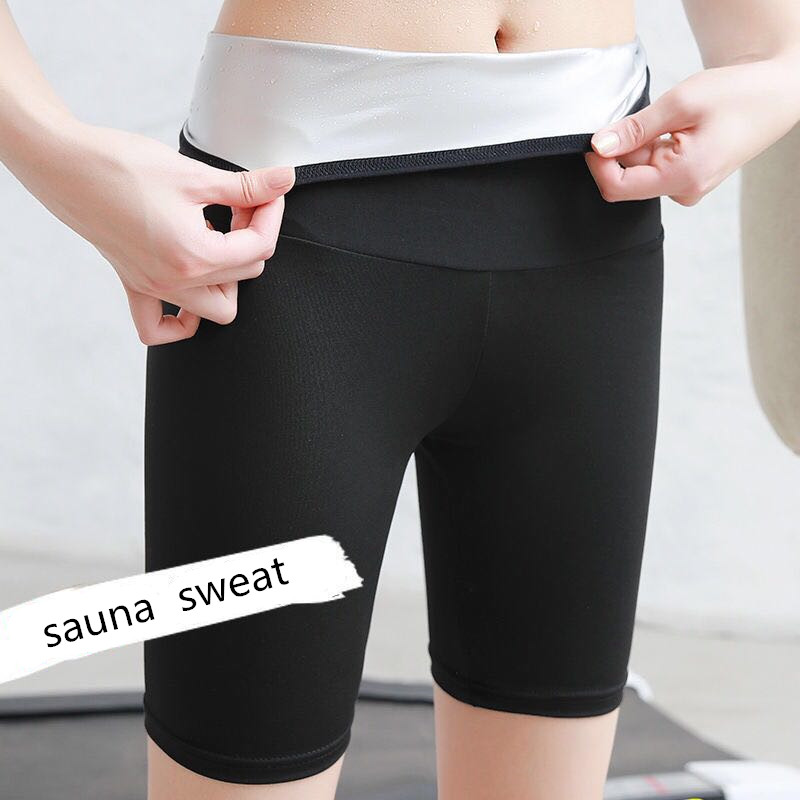 Moteriškos Sauna Prakaito kelnės Thermo Fat Control Legging Body Shapers Fitness Stretch Control Kelnaitės Liemuo Liekni šortai