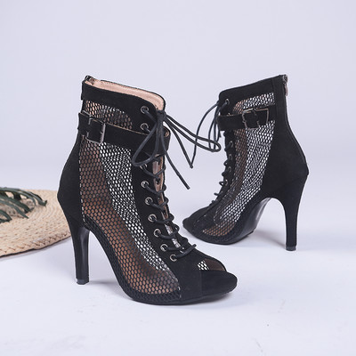 2023 Sexy Negru Subțire Femei Sexy pentru Stilettos Tocuri Înalte Femei Cu Toc Înalt Cizme Femei Dans Latin Toc Papuci