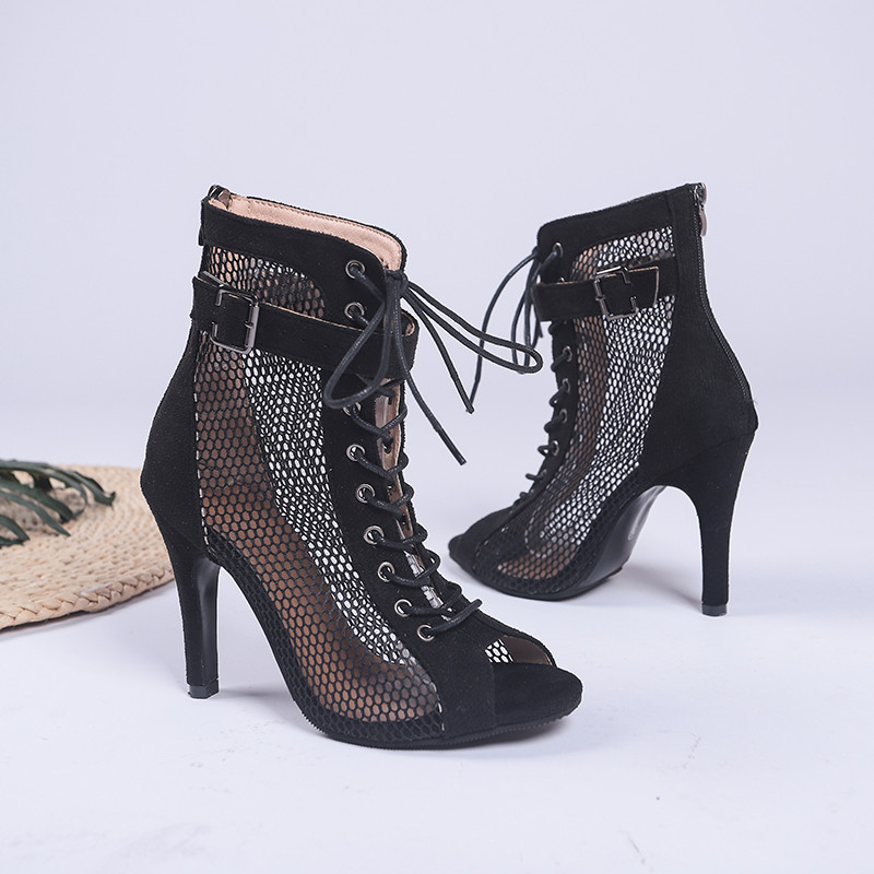 2023 Sexy Negru Subțire Femei Sexy pentru Stilettos Tocuri Înalte Femei Cu Toc Înalt Cizme Femei Dans Latin Toc Papuci