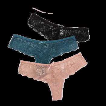 Модни секси бикини Удобни слипове Изискани къси панталони без кухини Едноцветно бельо Дантелено панделка Прашка Издълбано дамско бельо