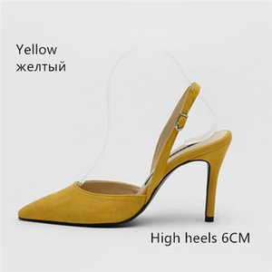 Ženske sandale na visoke potpetice Ljetne marke Ženske salonke na tanke pete Cipele za zabavu sa šiljatim vrhovima Natikače Uredske ženske cipele za svečane cipele veće veličine