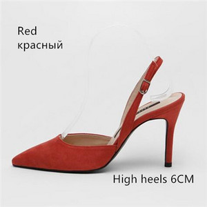 Ženske sandale na visoke potpetice Ljetne marke Ženske salonke na tanke pete Cipele za zabavu sa šiljatim vrhovima Natikače Uredske ženske cipele za svečane cipele veće veličine