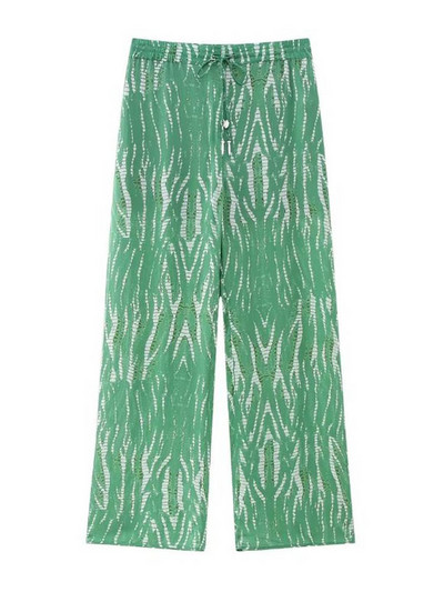 Kumsvag 2023 Moterų vasara 2 dalių rinkiniai Spausdinti Laisvos palaidinės Viršinės ir kelnės Moteriški Elegantiški Street Two Suits Drabužiai