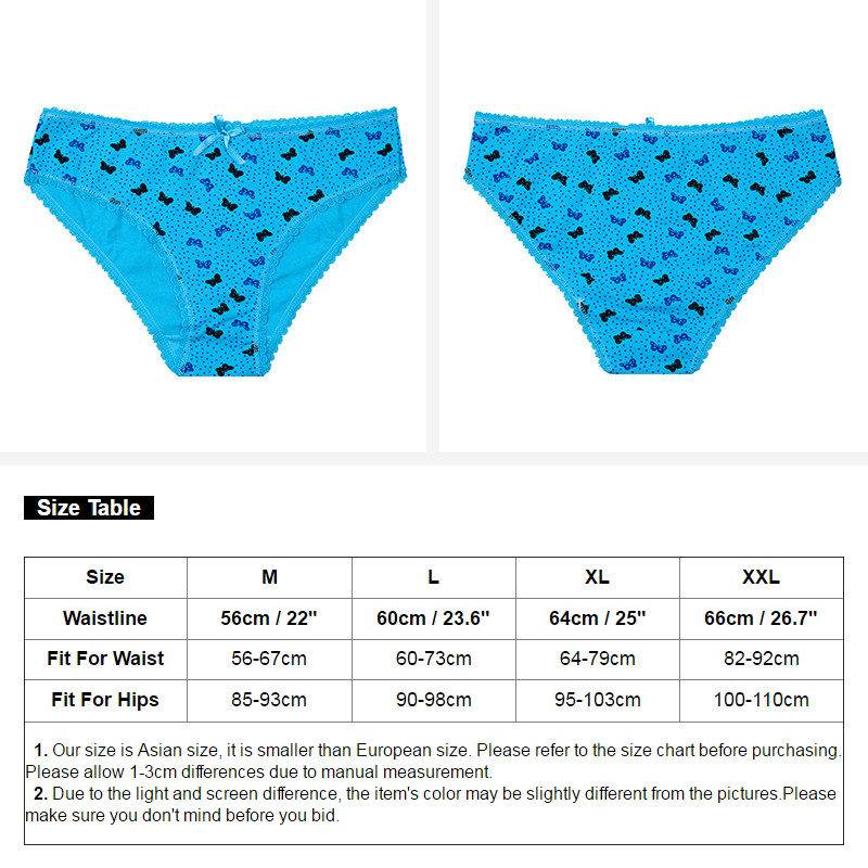 3 vnt/komplektas Moteriškos kelnaitės Medvilninės moteriškos apatinės kelnaitės Seksualios nėriniuotos kelnaitės su drugelių raštu dryžuotas didelio dydžio apatinis trikotažas M-XXL FUNCILAC