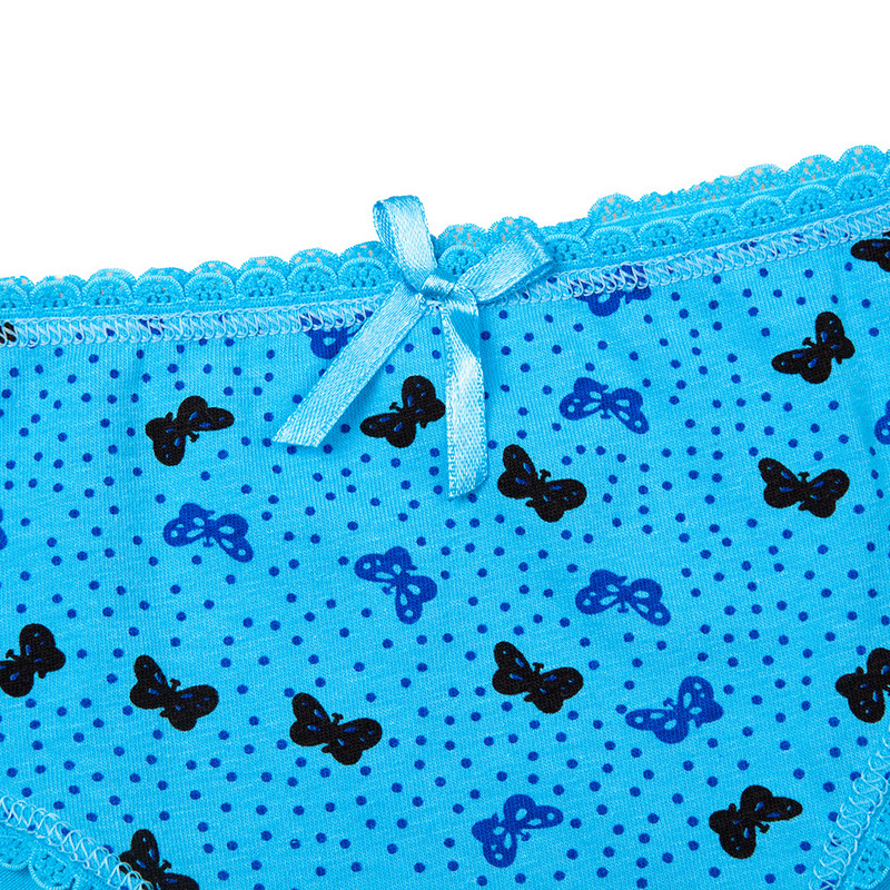 3 vnt/komplektas Moteriškos kelnaitės Medvilninės moteriškos apatinės kelnaitės Seksualios nėriniuotos kelnaitės su drugelių raštu dryžuotas didelio dydžio apatinis trikotažas M-XXL FUNCILAC