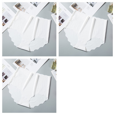 3 τεμ/σετ Παντελόνια χωρίς ραφές Γυναικεία εσώρουχα από μεταξωτό πάγο Αόρατα σλιπ γυναικεία σώβρακα Ψηλόμεση εσώρουχα M-XXL