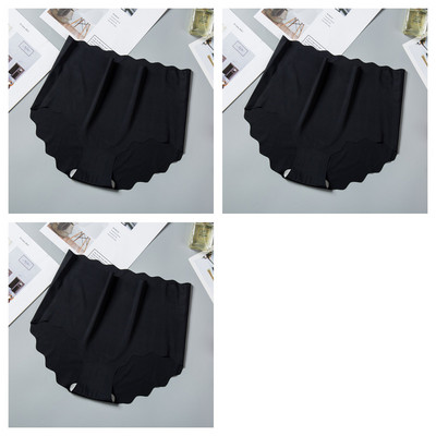 3 τεμ/σετ Παντελόνια χωρίς ραφές Γυναικεία εσώρουχα από μεταξωτό πάγο Αόρατα σλιπ γυναικεία σώβρακα Ψηλόμεση εσώρουχα M-XXL