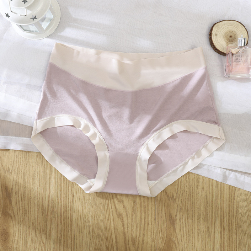 3kom/pak. Seksi žensko donje rublje od ledene svile u kontrastu boja Bešavne ženske gaćice Donje gaće Ženske gaćice visokog struka Ženske gaćice