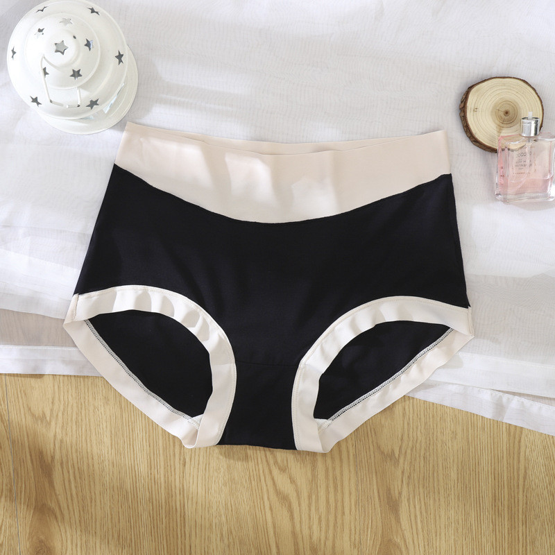 3kom/pak. Seksi žensko donje rublje od ledene svile u kontrastu boja Bešavne ženske gaćice Donje gaće Ženske gaćice visokog struka Ženske gaćice