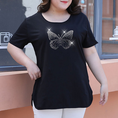 Vară, toamnă, modă, Tendință Diamon, tricou coreean pentru femei, simplu, mai mare, solid, top supradimensionat, pulover, ocazional, pentru femei