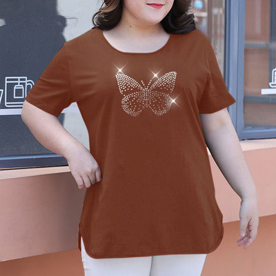 Vară, toamnă, modă, Tendință Diamon, tricou coreean pentru femei, simplu, mai mare, solid, top supradimensionat, pulover, ocazional, pentru femei