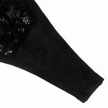 Σέξι εσώρουχα Γυναικείο στρινγκ γυναικείο διάφανο εσώρουχο μαύρο κούφιο λουράκι G-string Προοπτική δαντέλα Εσώρουχα Lady