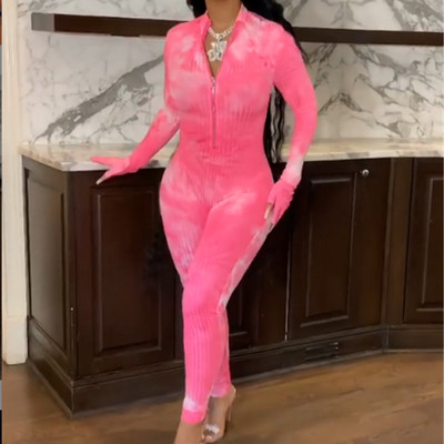 Nový štýlový pruhovaný overal s mašľou a šerpou pre ženy, pletený sexy overal s dlhým rukávom, zimný fitness úzky overal