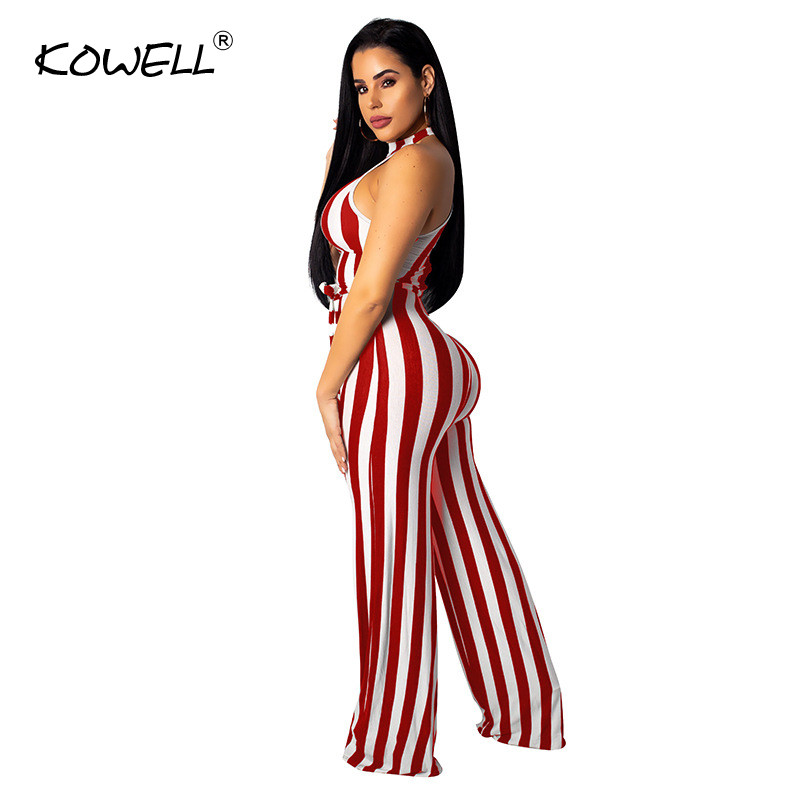 Nový štýlový pruhovaný overal s mašľou a šerpou pre ženy, pletený sexy overal s dlhým rukávom, zimný fitness úzky overal