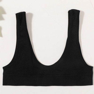 Moteriškos besiūlės liemenėlės Push Up liemenėlės sportinės gilios U formos Bralette Nowire apatiniai moteriški Patogūs seksualūs apatiniai apatiniai intymūs drabužiai