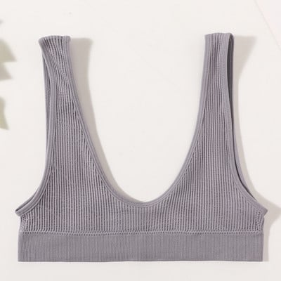 Moteriškos besiūlės liemenėlės Push Up liemenėlės sportinės gilios U formos Bralette Nowire apatiniai moteriški Patogūs seksualūs apatiniai apatiniai intymūs drabužiai