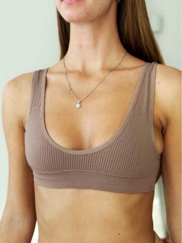 Moteriškos besiūlės liemenėlės Push Up liemenėlės sportinės gilios U formos Bralette Nowire apatiniai moteriški Patogūs seksualūs apatiniai apatiniai intymūs drabužiai