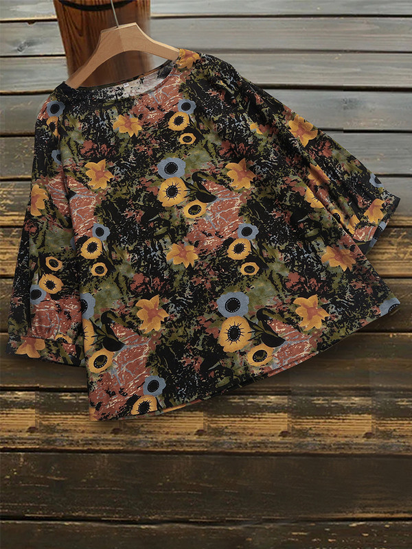 Tricou cu grafică cu imprimeu retro clasic pentru damă 2023 de mărime mare 2023