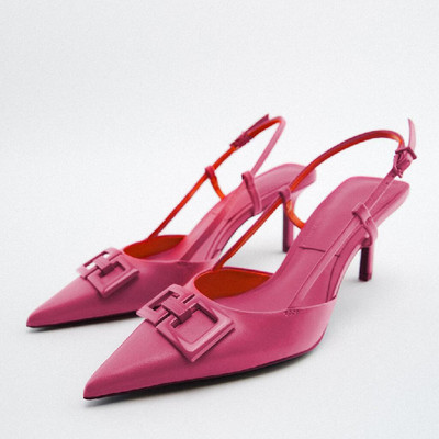 TRAF Dámske čierne vysoké podpätky, módne kamienkové lodičky, ležérne, párty, slingbacks, jehlové podpätky, dámske svadobné elegantné sandále