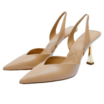 TRAF Dámske čierne vysoké podpätky, módne kamienkové lodičky, ležérne, párty, slingbacks, jehlové podpätky, dámske svadobné elegantné sandále