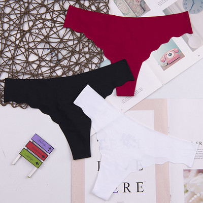 Dámske spodné prádlo s logom srdca za najnižšiu cenu, sexy, pohodlné, bavlnené, s dlhým rukávom, tangá, 3 ks