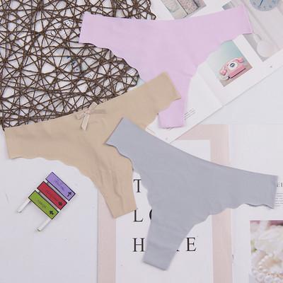 Dámske spodné prádlo s logom srdca za najnižšiu cenu, sexy, pohodlné, bavlnené, s dlhým rukávom, tangá, 3 ks