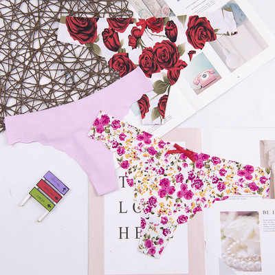 Dámske spodné prádlo s logom srdca za najnižšiu cenu, sexy, pohodlné, bavlnené, s dlhým rukávom, tangá, 3 ks