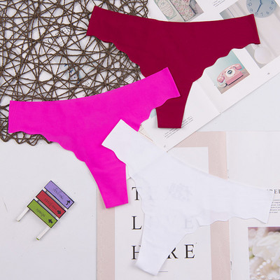 Dámske spodné prádlo s logom srdca za najnižšiu cenu, sexy, pohodlné, bavlnené, s dlhým rukávom, tangá, 3 ks