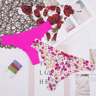 Dámske spodné prádlo s logom srdca za najnižšiu cenu, sexy, pohodlné, bavlnené, s dlhým rukávom, tangá, 3 ks