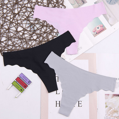 Dámske spodné prádlo s logom srdca za najnižšiu cenu, sexy, pohodlné, bavlnené, s dlhým rukávom, tangá, 3 ks