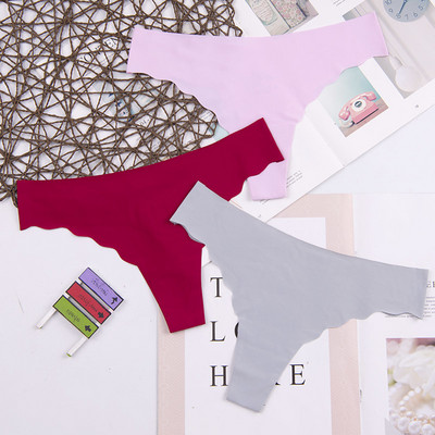 Dámske spodné prádlo s logom srdca za najnižšiu cenu, sexy, pohodlné, bavlnené, s dlhým rukávom, tangá, 3 ks