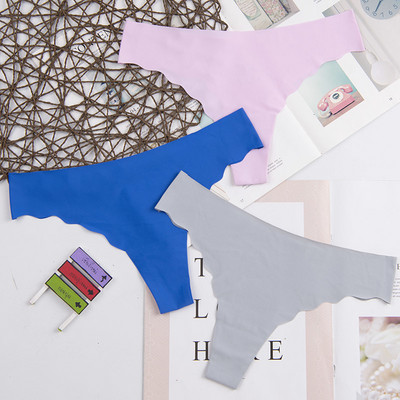 Dámske spodné prádlo s logom srdca za najnižšiu cenu, sexy, pohodlné, bavlnené, s dlhým rukávom, tangá, 3 ks