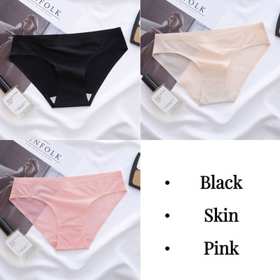 BZEL solidžios moteriškos kelnaitės Seksualūs besiūliai apatiniai sportiniai kvėpuojantys kelnaitės Mergaičių apatinės kelnaitės iš ledinio šilko apatinio trikotažo Karštas išpardavimas