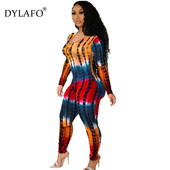 Moteriškos ilgos rankovės seksualus žemo kirpimo, didelio dydžio, pririštas tuščiaviduris, plonas spausdinimo kombinezonas vakarėliui, naktinio klubo mados pagunda