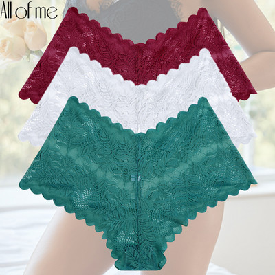 3 vnt./komplektas Moteriškos kelnaitės nėriniuotas apatinis trikotažas Gėlėtas apatinis trikotažas Intymios Seksualios Moteriškos Kelnaitės Švelnūs kelnaitės Dizaino perspektyvos Kelnaitės
