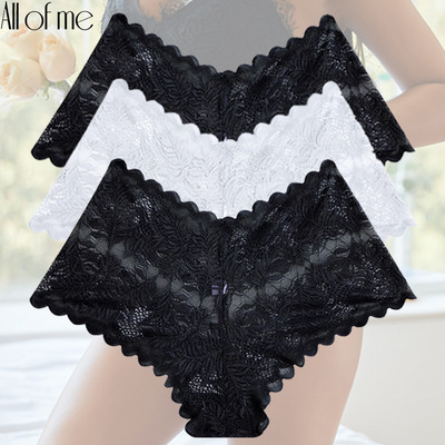 3 vnt./komplektas Moteriškos kelnaitės nėriniuotas apatinis trikotažas Gėlėtas apatinis trikotažas Intymios Seksualios Moteriškos Kelnaitės Švelnūs kelnaitės Dizaino perspektyvos Kelnaitės