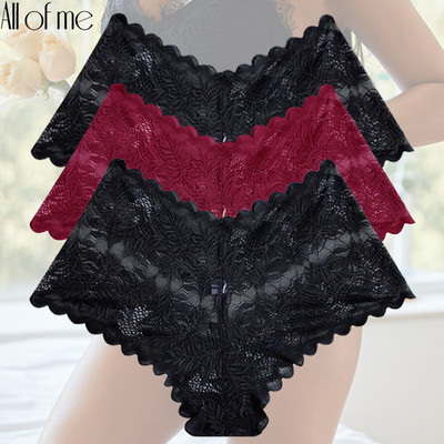 3 vnt./komplektas Moteriškos kelnaitės nėriniuotas apatinis trikotažas Gėlėtas apatinis trikotažas Intymios Seksualios Moteriškos Kelnaitės Švelnūs kelnaitės Dizaino perspektyvos Kelnaitės