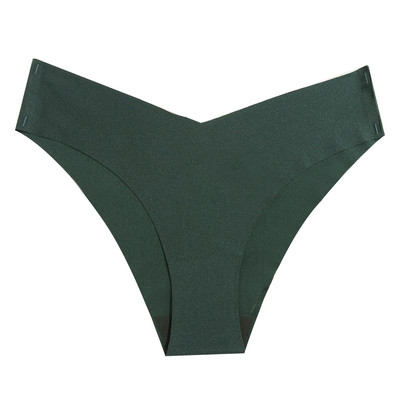 Seksualūs bikini moteriškos ledinės šilko kelnaitės Besiūlės vientisos moteriškos apatinės kelnaitės Žemo aukščio, didelio elastingumo, minkštos moteriškos kelnaitės, madingi apatiniai