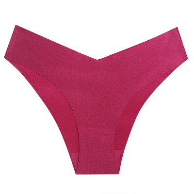 Seksualūs bikini moteriškos ledinės šilko kelnaitės Besiūlės vientisos moteriškos apatinės kelnaitės Žemo aukščio, didelio elastingumo, minkštos moteriškos kelnaitės, madingi apatiniai