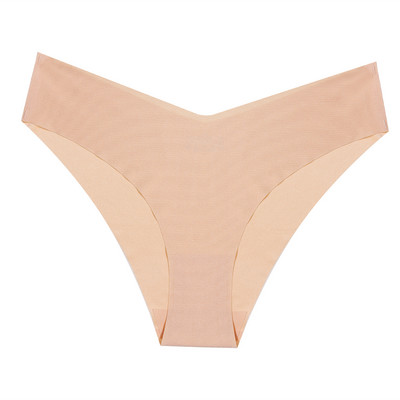 Seksualūs bikini moteriškos ledinės šilko kelnaitės Besiūlės vientisos moteriškos apatinės kelnaitės Žemo aukščio, didelio elastingumo, minkštos moteriškos kelnaitės, madingi apatiniai