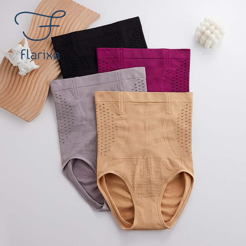 Flarixa gaćice visokog struka s ravnim trbuhom Bešavne ženske gaćice Seksi šuplje prozračno donje rublje Udobne pamučne gaćice Shaper