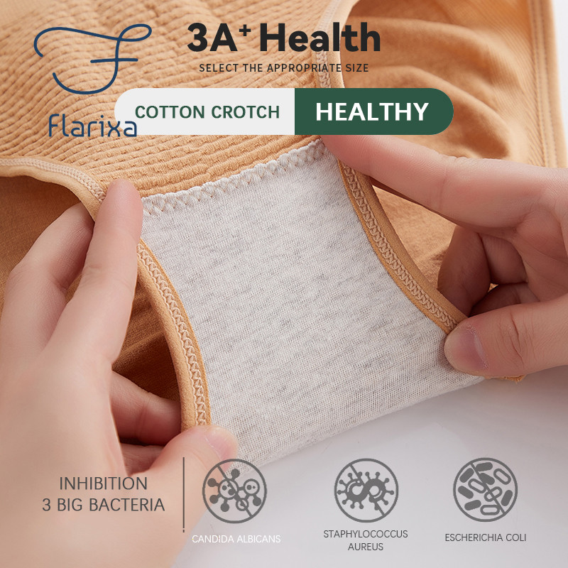 Flarixa gaćice visokog struka s ravnim trbuhom Bešavne ženske gaćice Seksi šuplje prozračno donje rublje Udobne pamučne gaćice Shaper