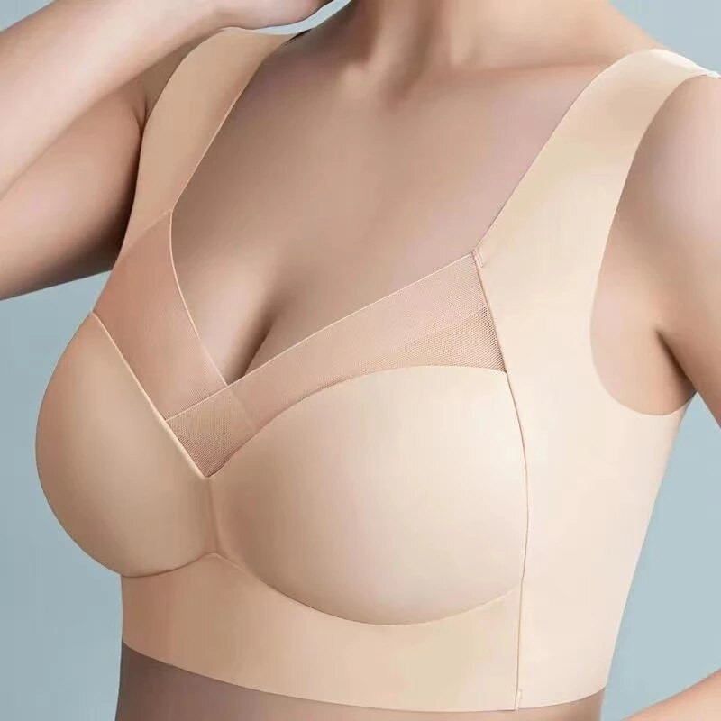 Sutien sexy fără cusături Lenjerie de corp pentru femei Adună anti lasare Fără inel de oțel Vestă subțire de frumusețe Sport Running Shckproof Tube Top