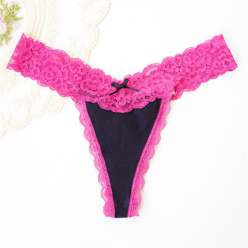 6 ks/sada Voplidia bavlnené tangá T-Back spodná bielizeň dámske sexy nohavičky G-string veľký zadok dámske bezšvové čipkované tanga hipster spodná bielizeň