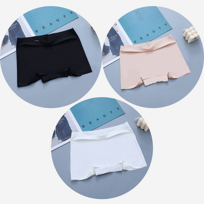 BZEL 3PCS Ženske gaćice Bešavne bokserice Prozračno donje rublje Udobne kratke hlače za dječake Svileno satensko donje rublje Ženske sportske gaće