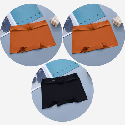 BZEL 3PCS Ženske gaćice Bešavne bokserice Prozračno donje rublje Udobne kratke hlače za dječake Svileno satensko donje rublje Ženske sportske gaće