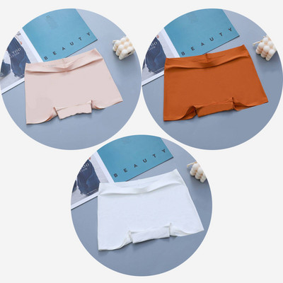 BZEL 3PCS Ženske gaćice Bešavne bokserice Prozračno donje rublje Udobne kratke hlače za dječake Svileno satensko donje rublje Ženske sportske gaće