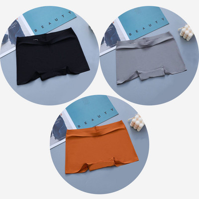 BZEL 3PCS Ženske gaćice Bešavne bokserice Prozračno donje rublje Udobne kratke hlače za dječake Svileno satensko donje rublje Ženske sportske gaće